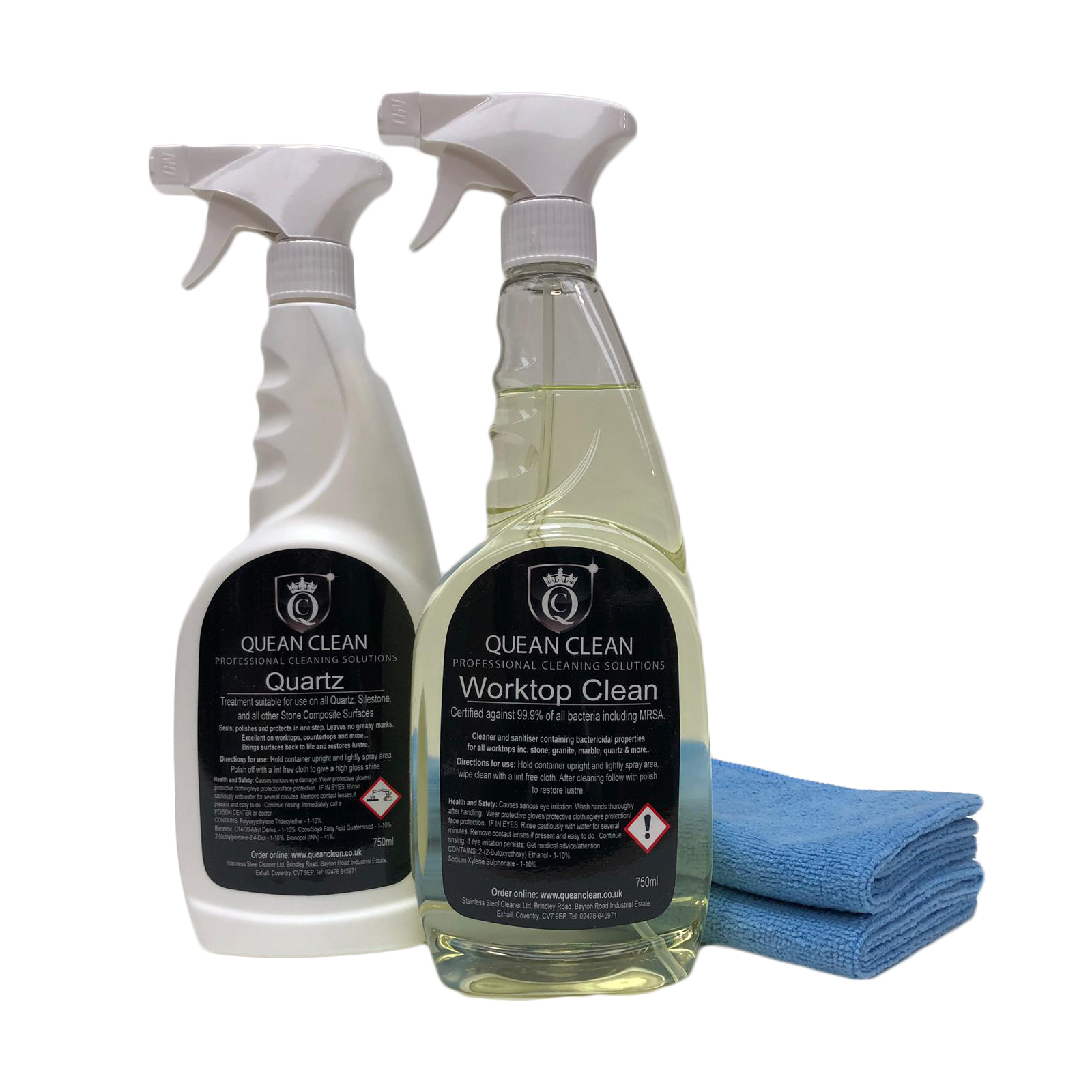 Quartz Worktop Cleaner and Polish Kit